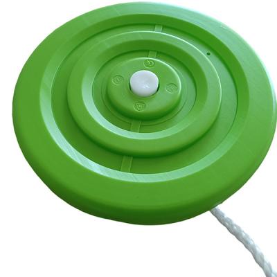 China Modern Green And Red Disc Seat Swing Round Disc Swing Petal Swing For Kids for sale