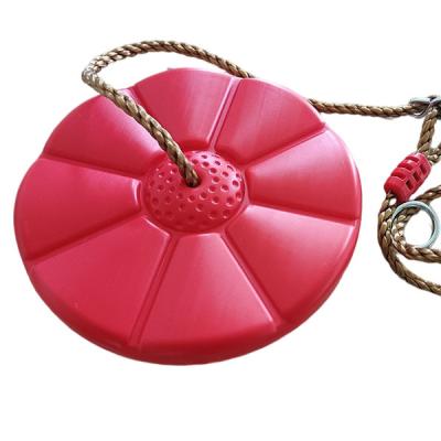 China Modern Climbing Rope Disc Swing Green Disc Swing Kids Outdoor Game Swing With Round Disc for sale