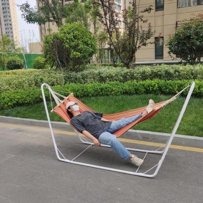 China Nanbo Modern Factory Hammock Stand Camping Steel Outdoor Hammock With Stand Hammock Chair Stand for sale