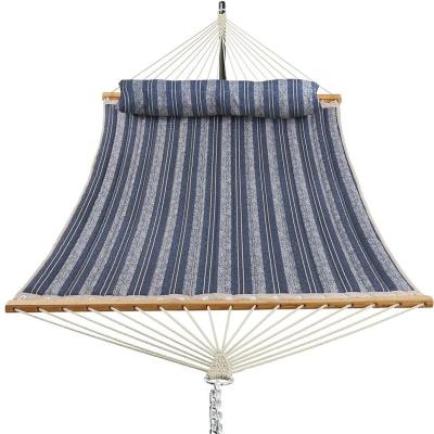 China Modern Hammock Double Swing Quilted Fabric Portable Hammocks With Pillow for sale