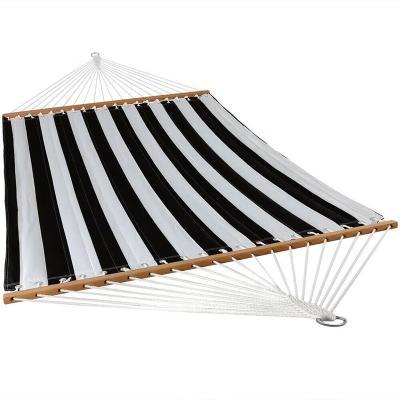 China Durable Double Hammock Swing Quilted Fabric Portable Hammocks With Pillow for sale