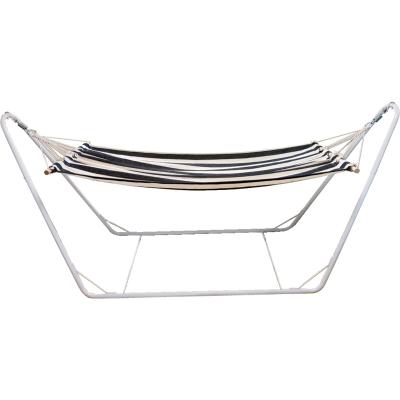 China Modern Portable Outdoor Hammock Cotton One Person Hammock With Stand for sale