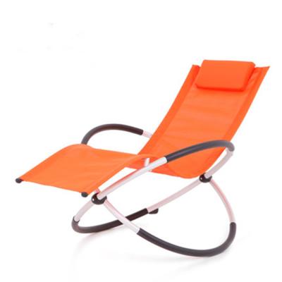 China Modern Outdoor Aluminum Sun Lounger Tumbona Weightless Rocking Chair For Garden Deck for sale