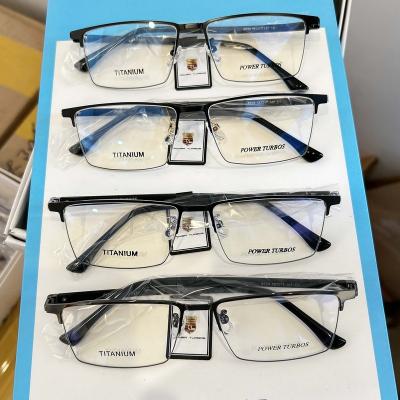 China Eyewear Optical Glasses Eye Glasses Shape Full Rim Ultralight Titanium Alloy Business Glasses For Men Optical Glass Frame Wholesale for sale