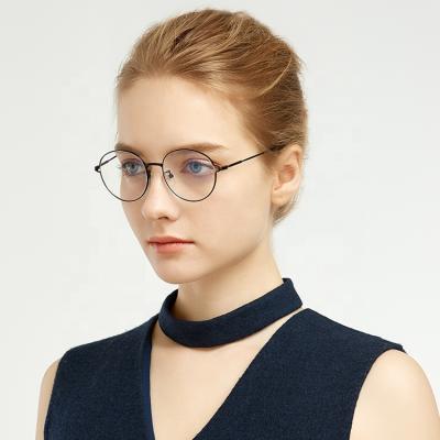 China Retro/Fashion/Vintage Popular/Unique Round Frame Alloy Metal Glasses Clear Glass Optical Eyewear for sale