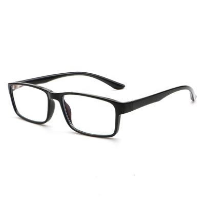 China Blue Light Ray Eyeglasses Tr 90 New Arrival Square Thin Ready Stock Blue Anti Blocking Reading Glasses Men Women for sale