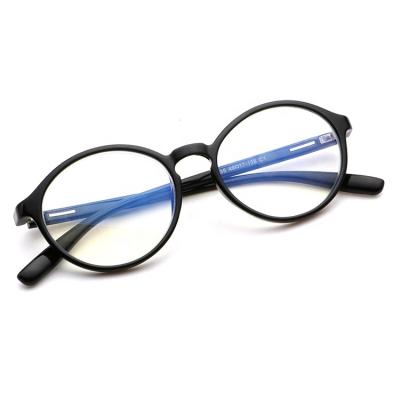 China New Arrival Anti Ray Eyeglasses Tr 90 Designer Slim Unisex Blue Women Round Reading Glasses Blue Light Blocking for sale