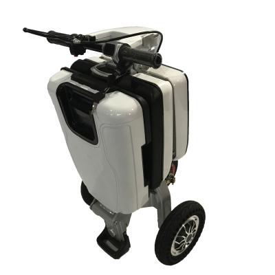 China Foldable and Portable Aluminum Materials Folding Motor 3 Wheel Portable Electric Scooters 350w Electric Mobility Scooter with Seat for Older Adult for sale