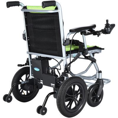 China Unisex Power Walker Wheelchair Aluminum Alloy Big Wheels Electric Foldable Wheelchair For Disabled for sale