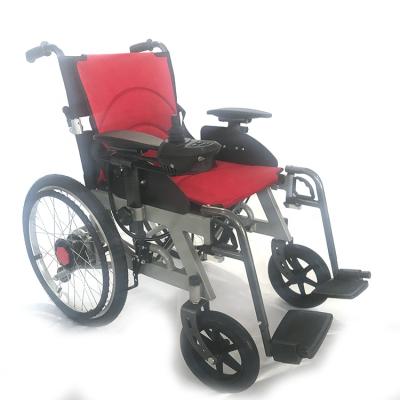 China Hanging Leg Easy To Remove With 12A Battery 20A Battery Power Wheels Chairs Electric Scooter Lightweight Folding Red Wheelchair Electric for sale