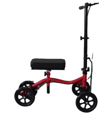 China Foldable Physiotherapy Steel Frame Assist Knee Scooter Foldable Walking Walker for sale