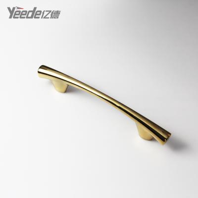 China Modern Furniture Gold Handle Cabinet Hardware Kitchen Handle For Living Room Bedroom Dresser Wardrobe Drawer Furniture Handle And Knob for sale