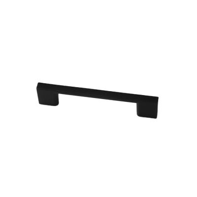 China Modern Simple Black Wardrobe Square Aluminum Cabinet Furniture Handle And Knob for sale