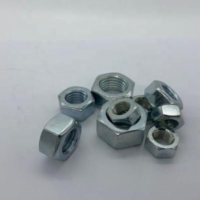 China General Hexagon/Industry/Carbon Steel M6 M8 M10 M16 M20 DIN934 Hex Nuts ISO9001 Nuts Galvanized for sale