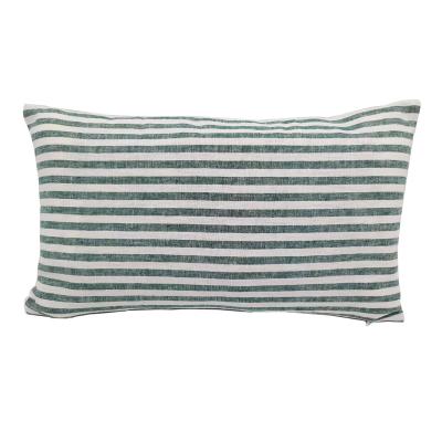 China Wholesales Canvas Fil-dyed Anti-Static Pillow Case Sofa Couch Backrest Waist Cushion Bedroom Mini Cushion Cover Pillow Case Stripe Cotton for sale