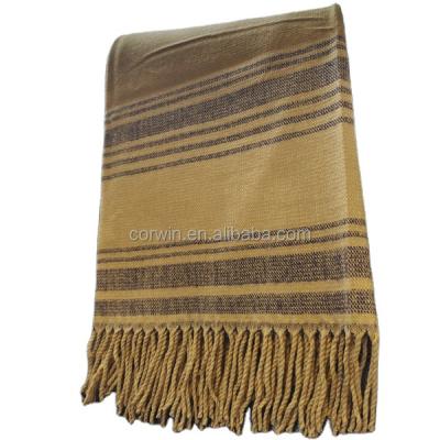 China European and American Style Nordic Stylish Soft Stripe Classic Throw Blanket for sale