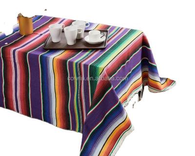 China South American Runner Blankets Handmade Rainbow Jacquard Style Beach Blanket and Camping Blankets for sale