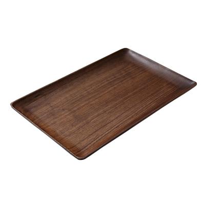 China Natural And Environmentally Friendly Fruit Tray Black Walnut Sustainable Tray High Quality Wooden Serving Dish for sale