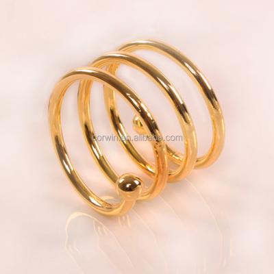 China Simple Sustainable Metal Napkin Rings Fashion Wedding Rings for sale