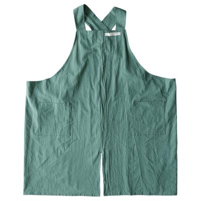 China Japanese and Korean cotton princess canvas pleated sleeveless thin apron of new creative kitchen cleaning apron for sale