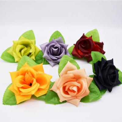 China Indoor Decoration New Product 10.5 Cm Mounted Artificial Flowers With Leaf To Wedding Wall DIY Garland for sale