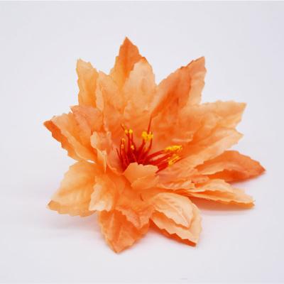 China Wholesale 13cm Indoor Silk Artificial Chrysanthemum Decoration Garland Flower Head Funeral Group for sale