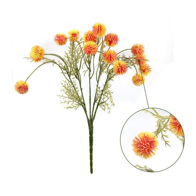 China Indoor decoration hot sale artificial flower plastic dandelion for bouquet plant home decoration for sale