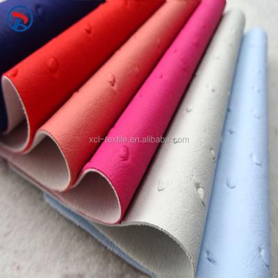 China 2016 Newest Abrasion-resistant PU Fabric New Design For Popular Clothing PU Leather for sale