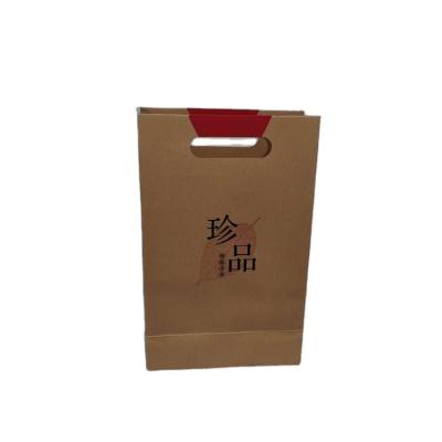 China 2022 Recyclable Kraft Paper Bag With Window Factory Supply Paper Bags Clear Kraft Paper Pouch Bag Customized for sale