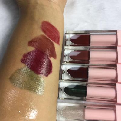 China Niche Female Cheap Brand Female Sunscreen Lip Lacquer Mirror Water Light Student Lip Gloss Lipstick Glass Luster for sale