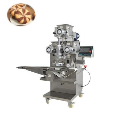 China Snack Factory DAD Machine High Quality Small Chocolate Filled Double Color Cookies Making Machine Double Color Cookies Making Machine for sale