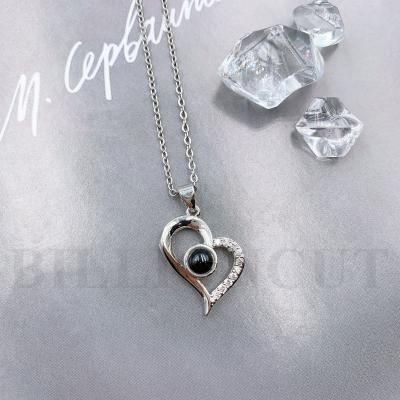 China Variety TRENDY Shape Customized Photo Show Necklace For Men Women Shape Jewelry Personalized Memory Made Gift for sale