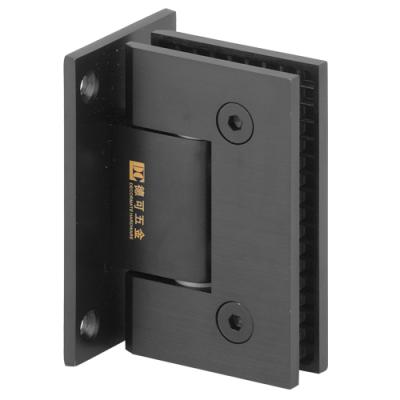 China Easy Installation Water Proof Hinge Matt Black Brass Heavy Duty Shower Door Hinge for sale