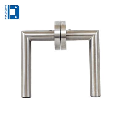 China Stainless Steel Matte Door Handle Decormate Building Hardware Modern Spring Return Lever for sale