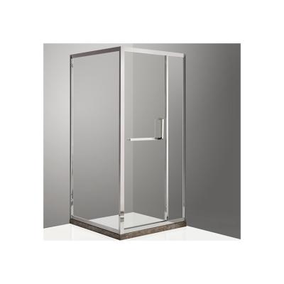 China New Recommend Revolving Glass Screen Hotel Bathroom Pivot Door Shower Door for sale