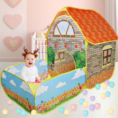 China Easy Foldable Kids Play Tent Children Kids Jump Up Tents House With Folding Yard Garden Tent House Crawling Boys Girls Play Tent Ball Pool Kids Gift for sale