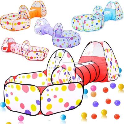 China Easy Foldable Kids Play Tent Portable Playpen For Kids Ball Pool Baby Playpen Kids Tent Tunnel Balls For Dry Pit Baby Playground Pool Ball for sale