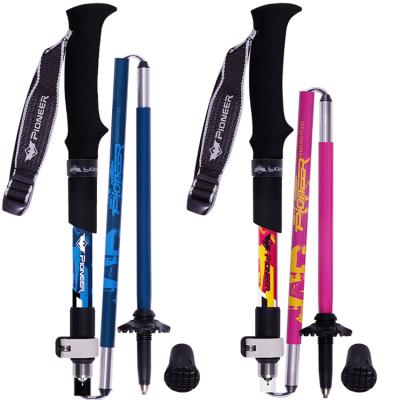 China Outdoor Sports Hiking Foldable Carbon Fiber Portable High Quality Trekking Pole for sale