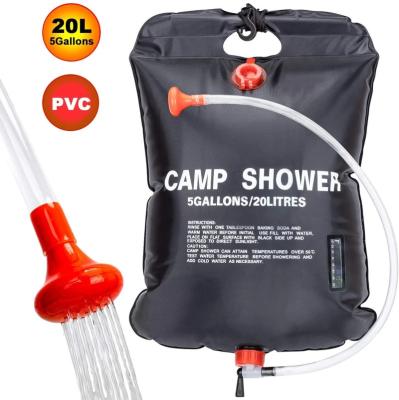 China Portable Camping Shower Bag For Camp Solar Shower 20L Shower Bag For Outdoor Camping Traveling 20L for sale