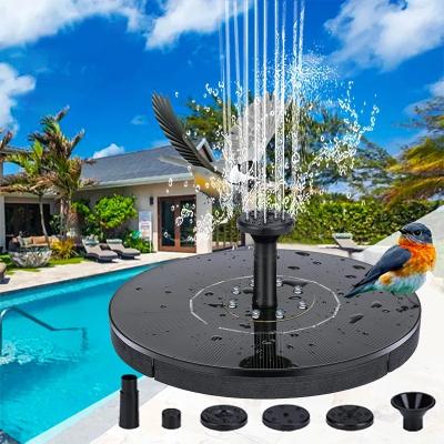 China Mini Solar Water Fountain Pool Pond Waterfall Fountain Garden Decoration Outdoor Bird Bath Solar Powered Floating Water Fountain for sale