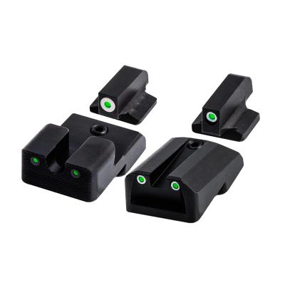 China 1911 Aluminum Alloy Fiber Optic Insert Front Rear Night Sight Set for sale