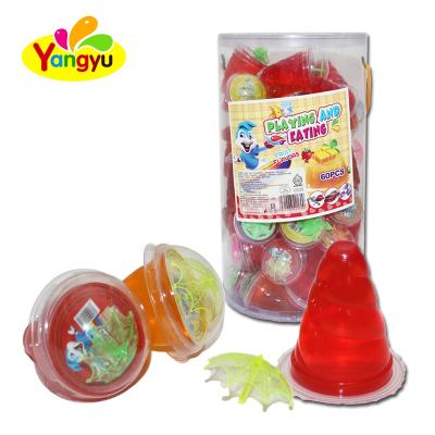 China Natural Natural Jelly Pudding With Coconut Pulp In Spiral Cup Toy Jelly Pudding Cup for sale