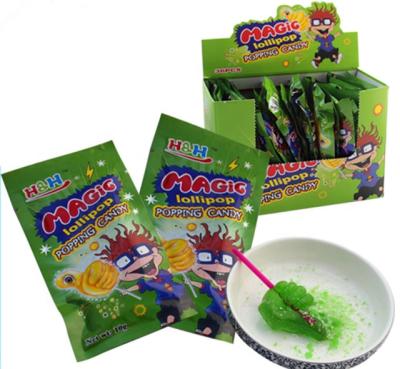 China Natural natural halal meat sour sweet popping candy with thumb lollipop for sale