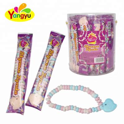 China Natural Natural Funny Bracelet Compress Candy Necklace Shape Candy Bun Candy for sale