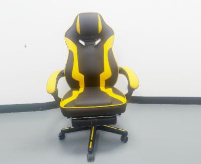 China Revolving Gaming Chair,   middle-back Racing Chair full colour  PU and  common  foam with feet  Office Chair for sale