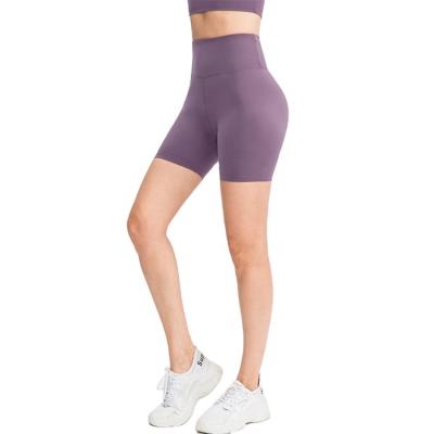 China 2021 New Fashion High Quality Women Seamless Yoga Shorts Waist Butt Solid Color Yoga Pants Summer Tops for sale