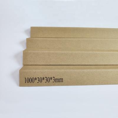 China Furniture Use 1000x30x30x3mm Furniture Corner Protectors Paper Wrapping Edge Protector Packing Transport Protector For Pallet for sale