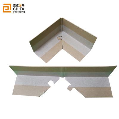 China Environmental High Quality L Shaped Edge Molded Pulp Box Corner Protector for sale