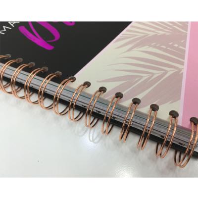 China Writing Spiral Hardcover Book OEM Full Color Diary Notebook Wedding Planner Journal Book Custom Printing for sale