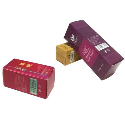 China Recycled Materials Cheap Price Recycled Folding Lipstick Paper Packaging Box Cosmetic Packaging Paper Box for sale